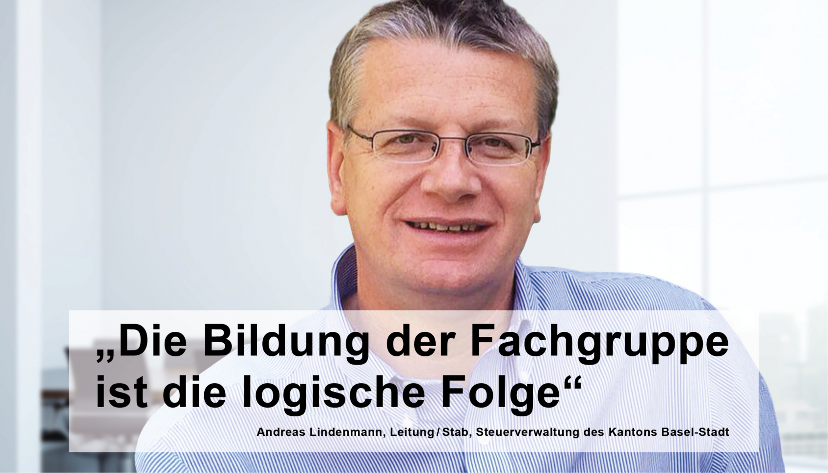 Andreas Lindenmann, Leiter Fachgruppe Steuern